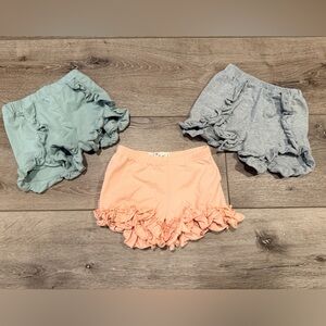 Ruffle shorts bundle! Size 5t